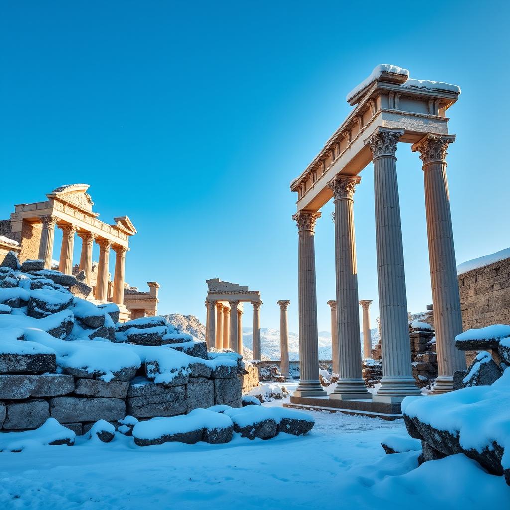 Sagalassos Antik Kenti: Kar Altında Tarih sagalassos antik kenti kar altinda tarih