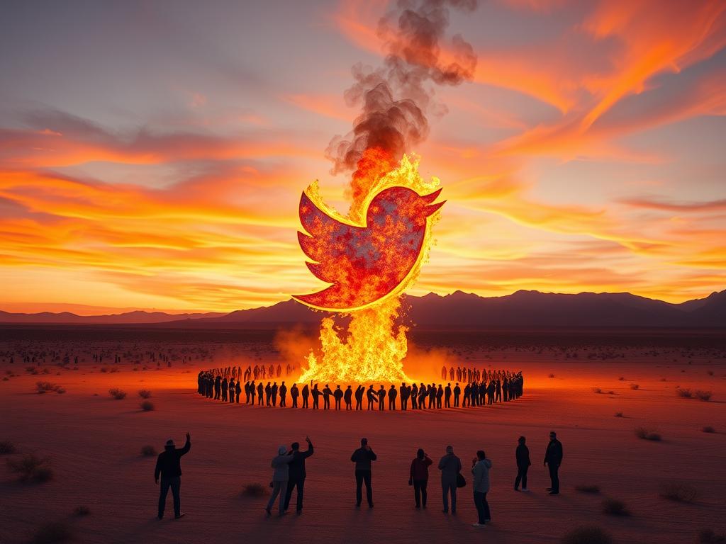 Nevada Çölü'nde Twitter Kuşu'nun Ateşiyle Dansı nevada colunde twitter kusunun atesiyle dansi