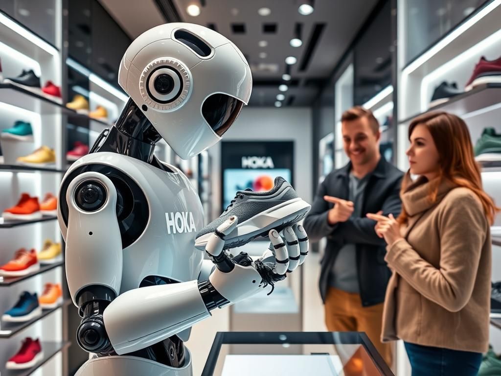 Hoka Mağazasında İnsansı Robot Heyecanı hoka magazasinda insansi robot heyecani