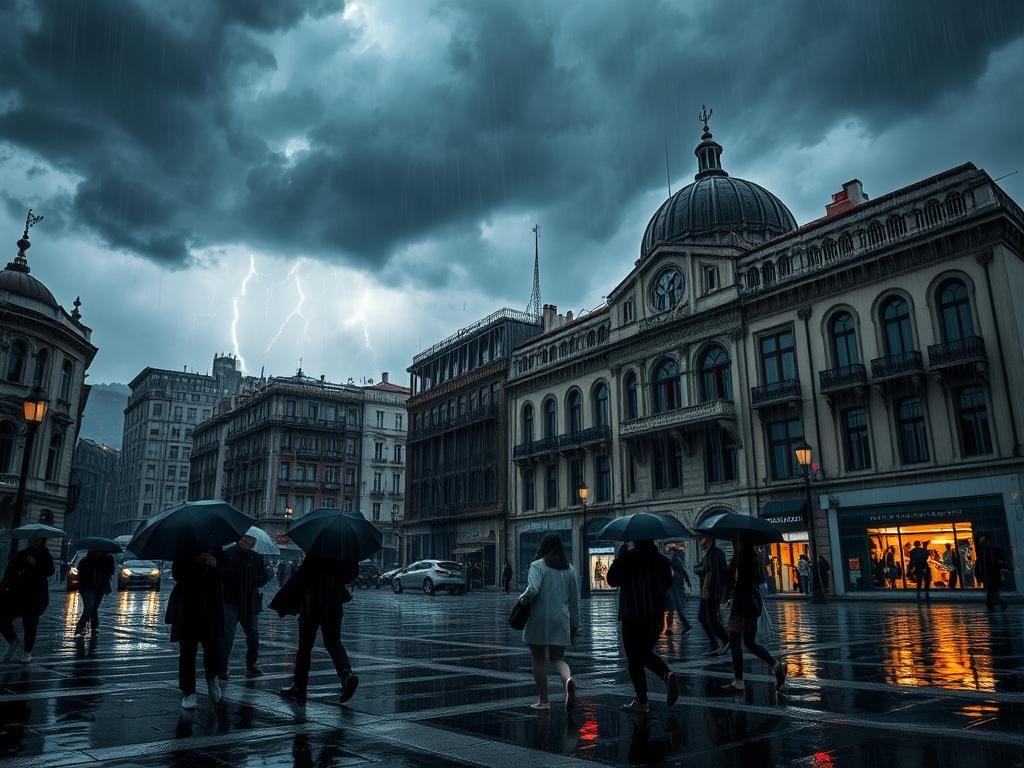 İstanbul'da Şiddetli Sağanak Uyarısı istanbulda siddetli saganak uyarisi