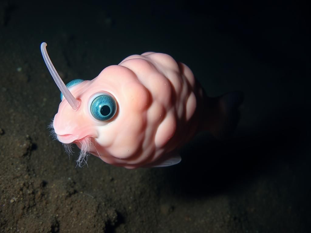 Derin Denizden Gelen Pembe Sakallı Balık derin denizden gelen pembe sakalli balik
